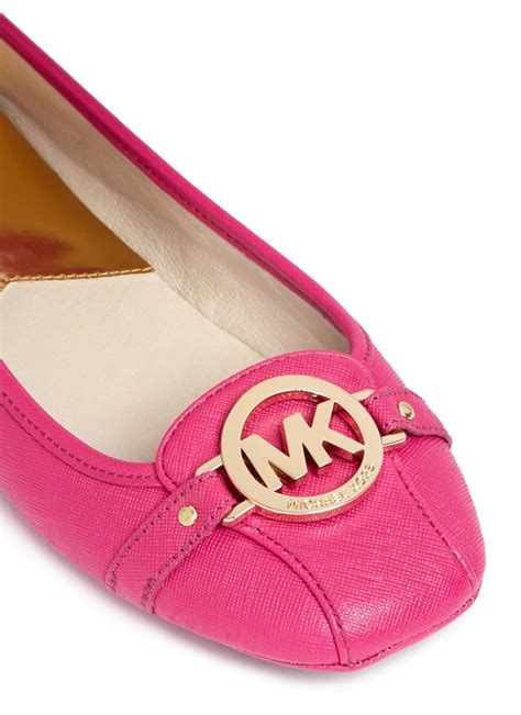 pink mk shoes|michael kors pink flats.